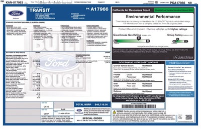 2023 Ford Transit Cargo Van T250 LOW RF RWD