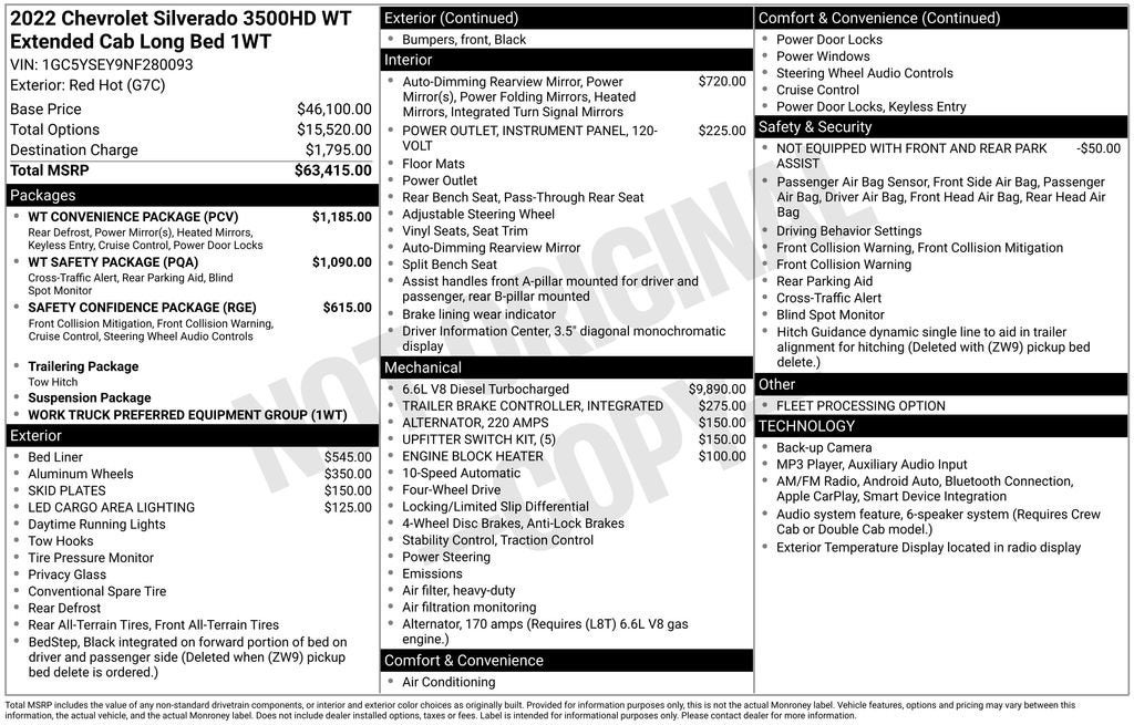 2022 Chevrolet Silverado 3500 HD Work Truck