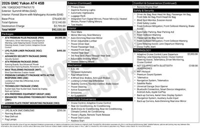 2026 GMC Yukon AT4