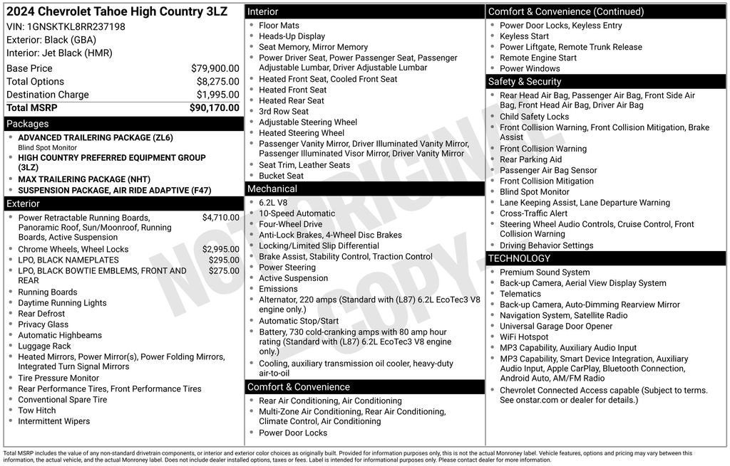 2024 Chevrolet Tahoe High Country