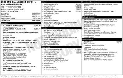2026 GMC Sierra 2500 HD SLT