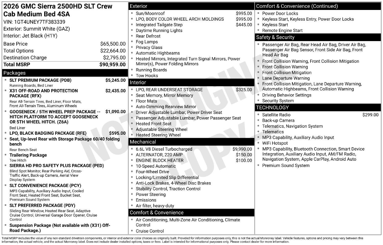 2026 GMC Sierra 2500 HD SLT
