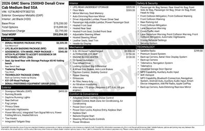 2026 GMC Sierra 2500 HD Denali