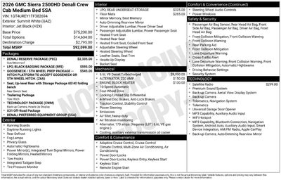 2026 GMC Sierra 2500 HD Denali