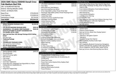 2026 GMC Sierra 2500 HD Denali