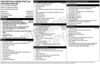 2026 GMC Sierra 2500 HD AT4X