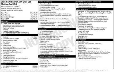2026 GMC Canyon AT4