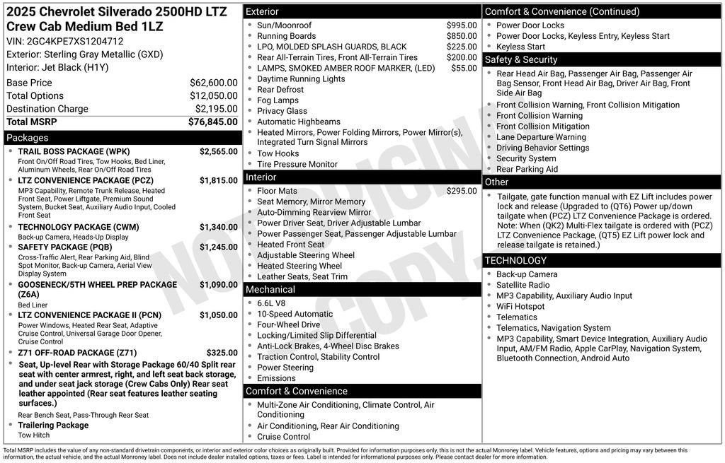 2025 Chevrolet Silverado 2500 HD LTZ