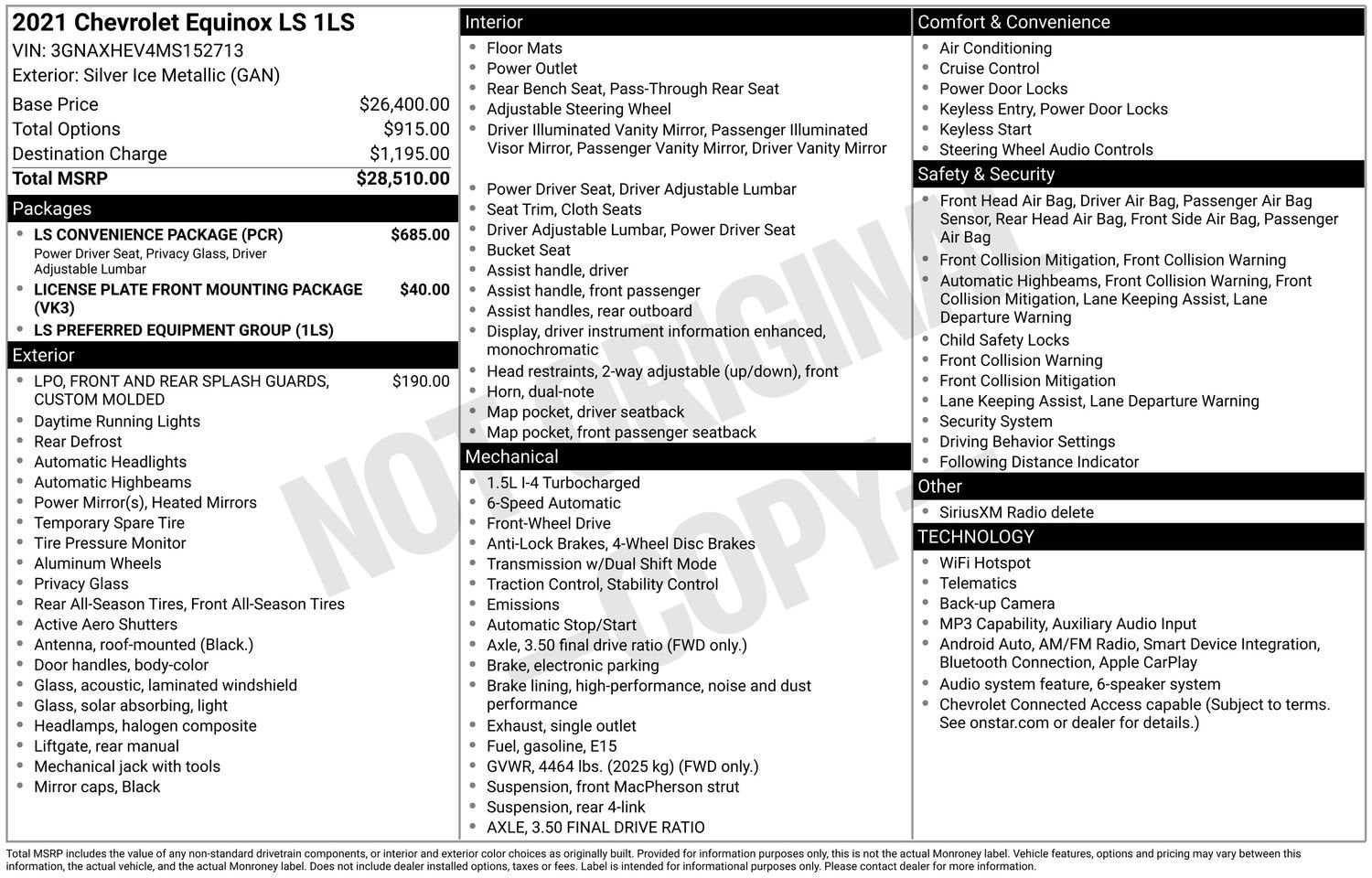 2021 Chevrolet Equinox LS