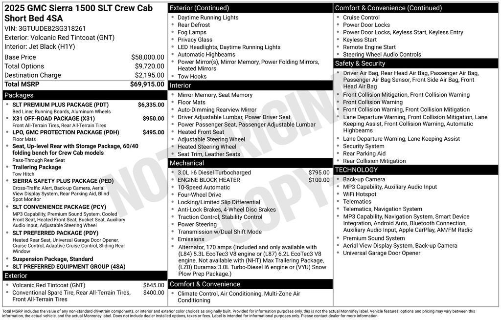 2025 GMC Sierra 1500 SLT
