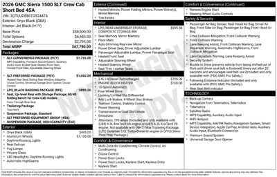 2026 GMC Sierra 1500 SLT