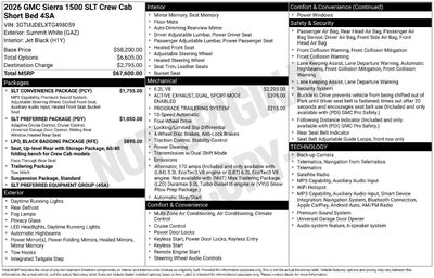 2026 GMC Sierra 1500 SLT