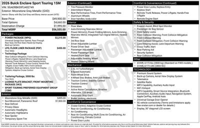 2026 Buick Enclave Sport Touring