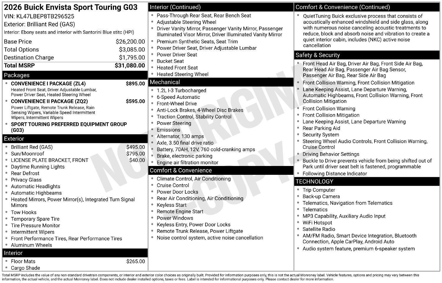 2026 Buick Envista Sport Touring